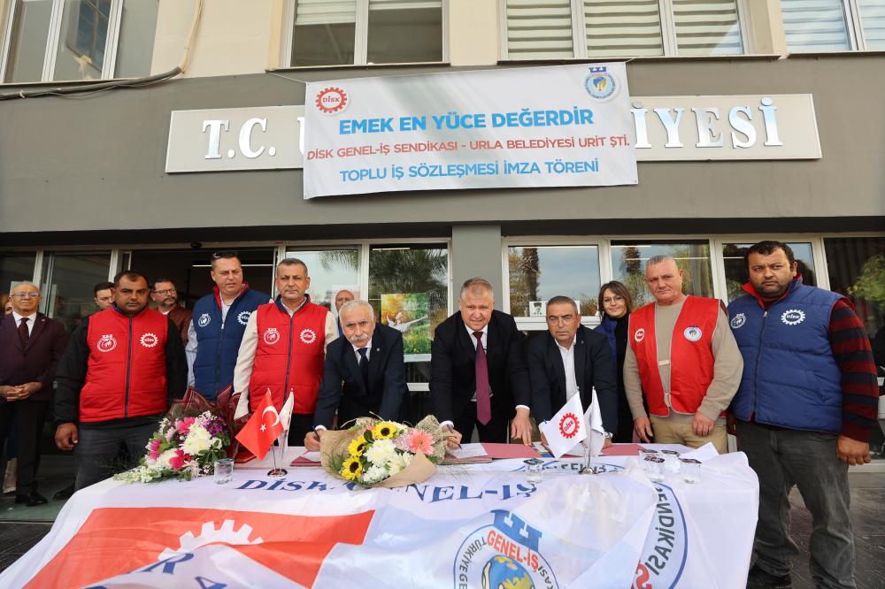 EMEKÇİLER İÇİN BÜYÜK ADIM: URLA BELEDİYESİ VE DİSK’TEN ÖRNEK SÖZLEŞME